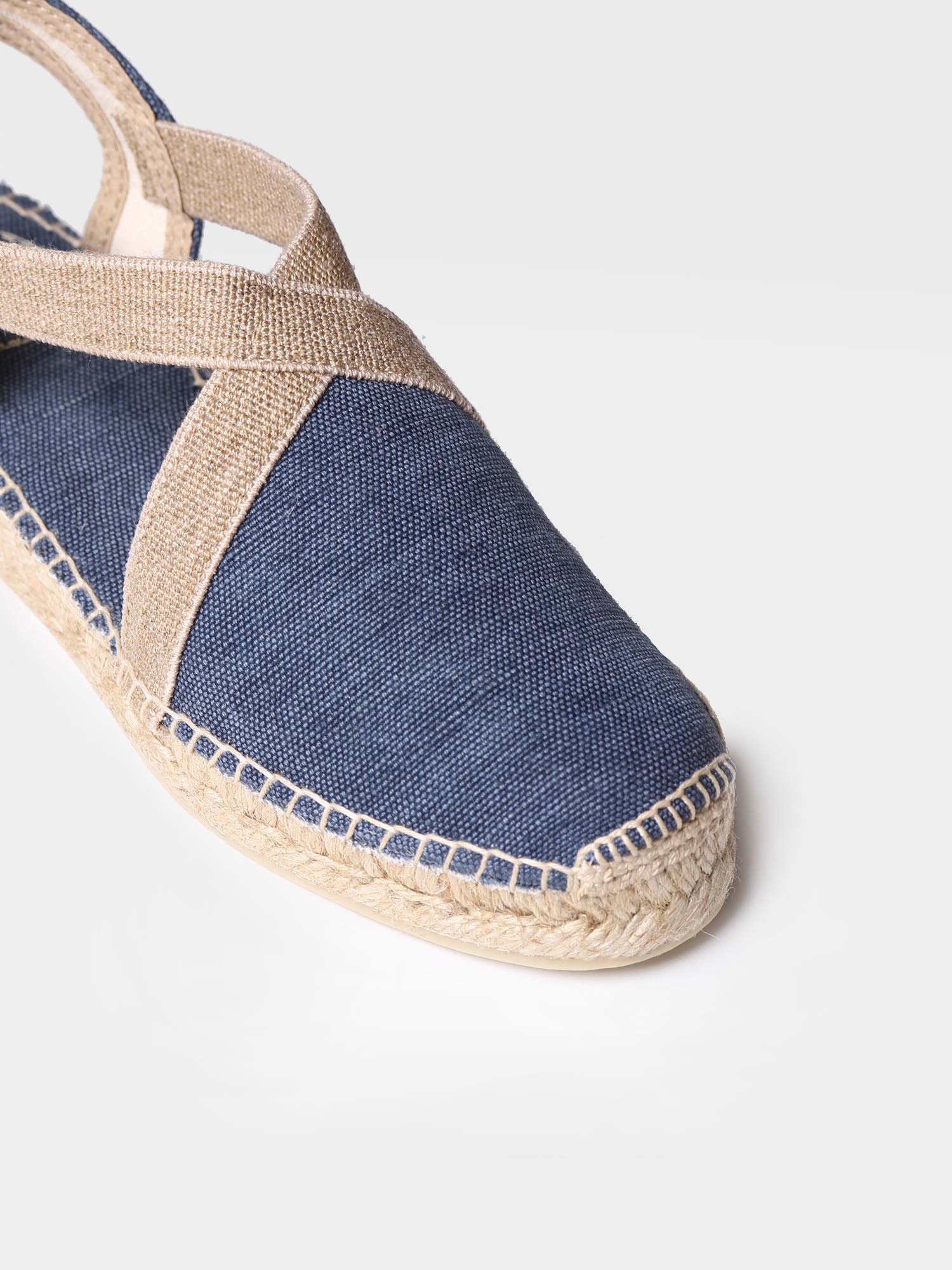Women's flat vegan espadrilles in cotton fabric - VERDI-V