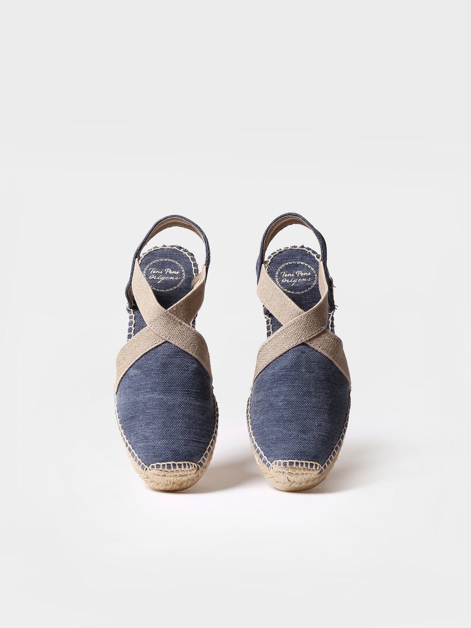Women's flat vegan espadrilles in cotton fabric - VERDI-V