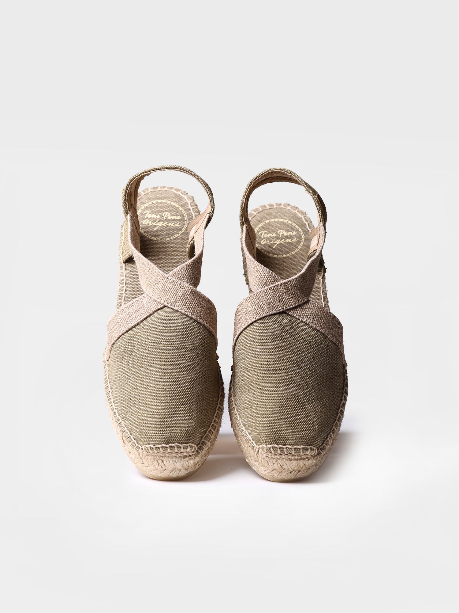 Women's flat vegan espadrilles in cotton fabric - VERDI-V