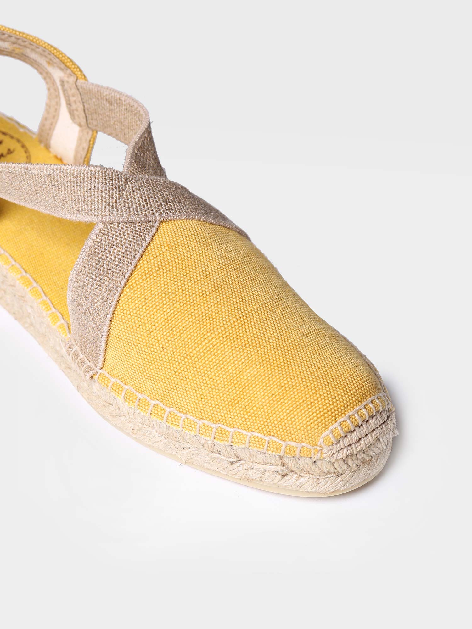 Women's flat vegan espadrilles in cotton fabric - VERDI-V