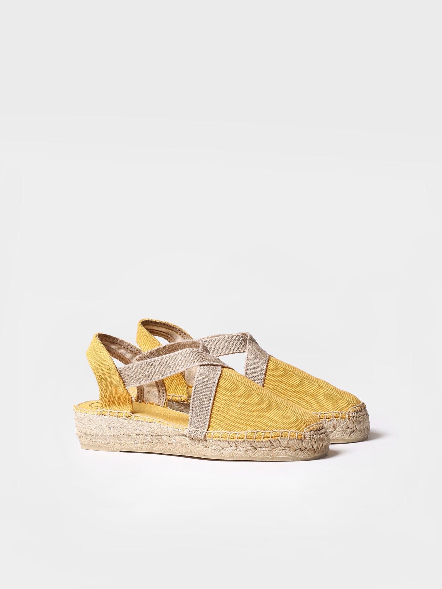 Women's flat vegan espadrilles in cotton fabric - VERDI-V
