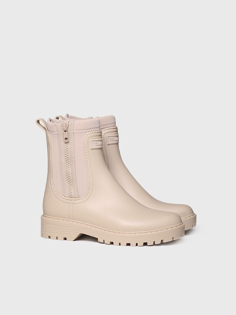 Women's neoprene and rubber ankle boot - CLAIS
