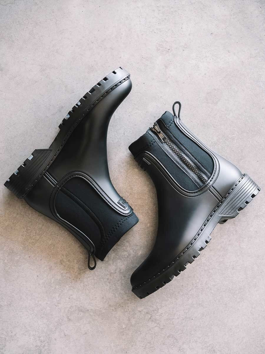 Women's neoprene and rubber ankle boot - CLAIS