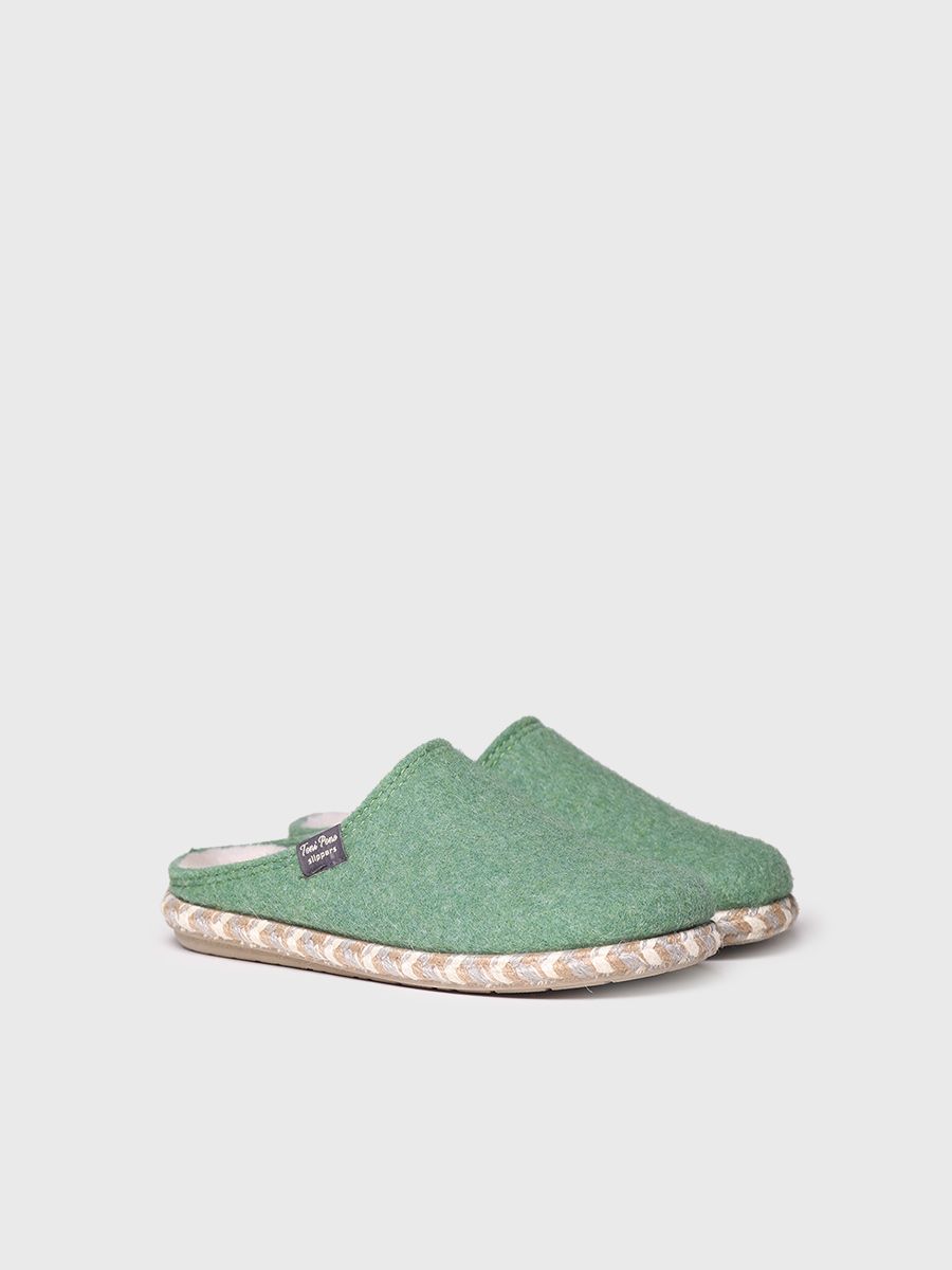 Women's slippers in felt - DELI-FP