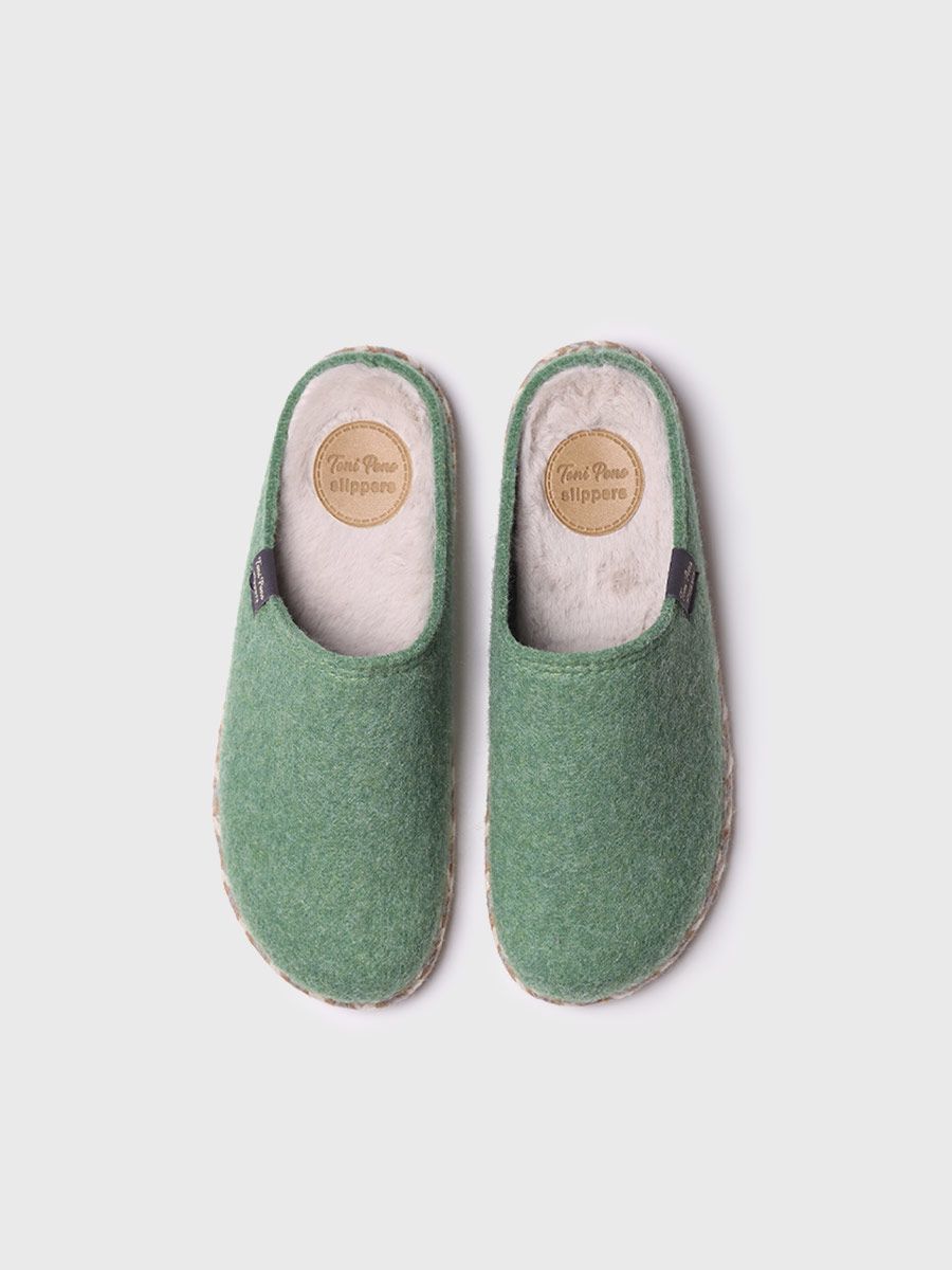 Women's slippers in felt - DELI-FP