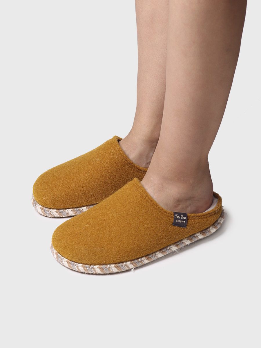 Women's slippers in felt - DELI-FP