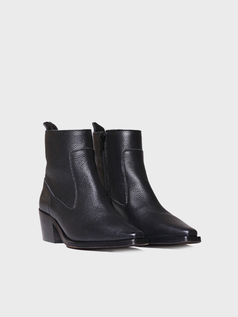 Women's leather ankle boot - IKIA-P