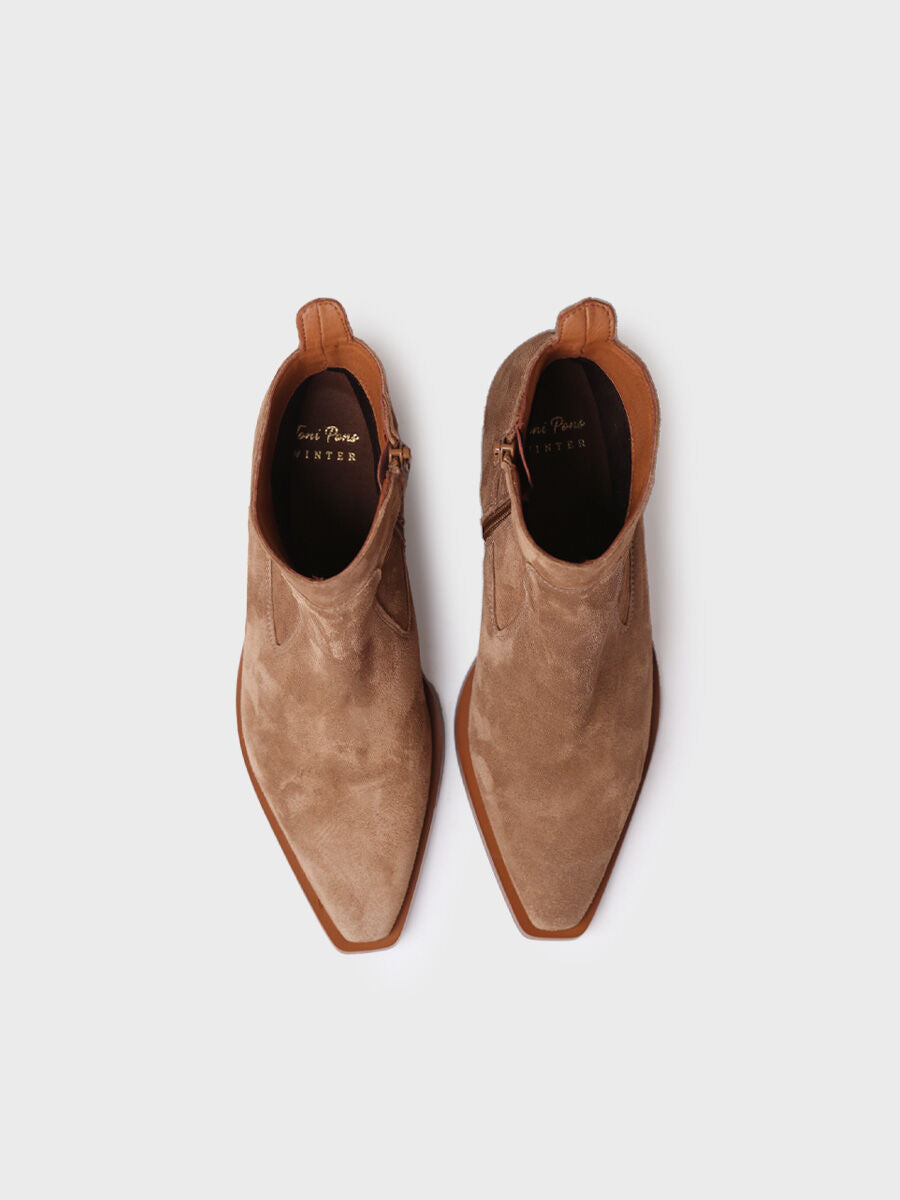 Women's ankle boot in suede - IKIA-SY