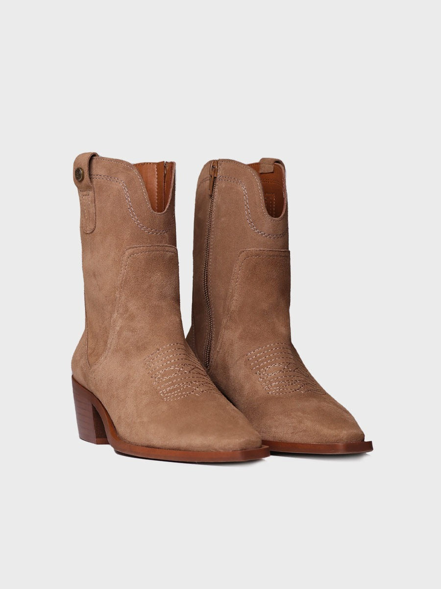 Women's ankle boot in suede - IRENE-SY