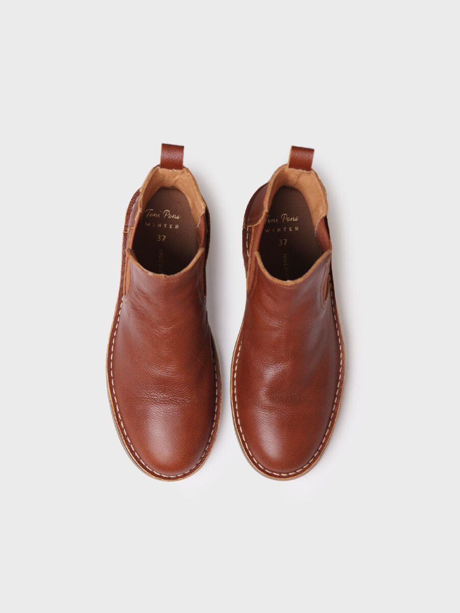 Women's ankle boot in leather - ISA-PO
