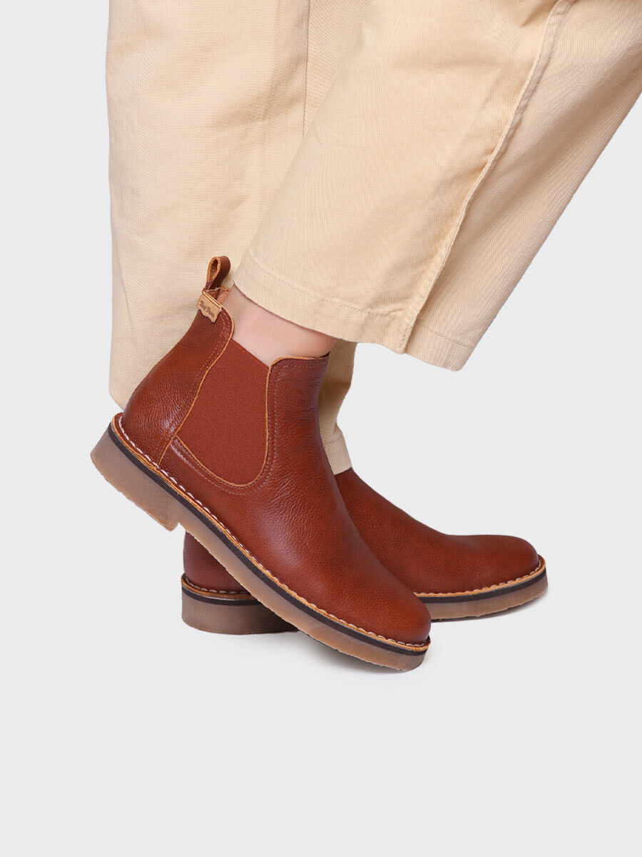 Women's ankle boot in leather - ISA-PO