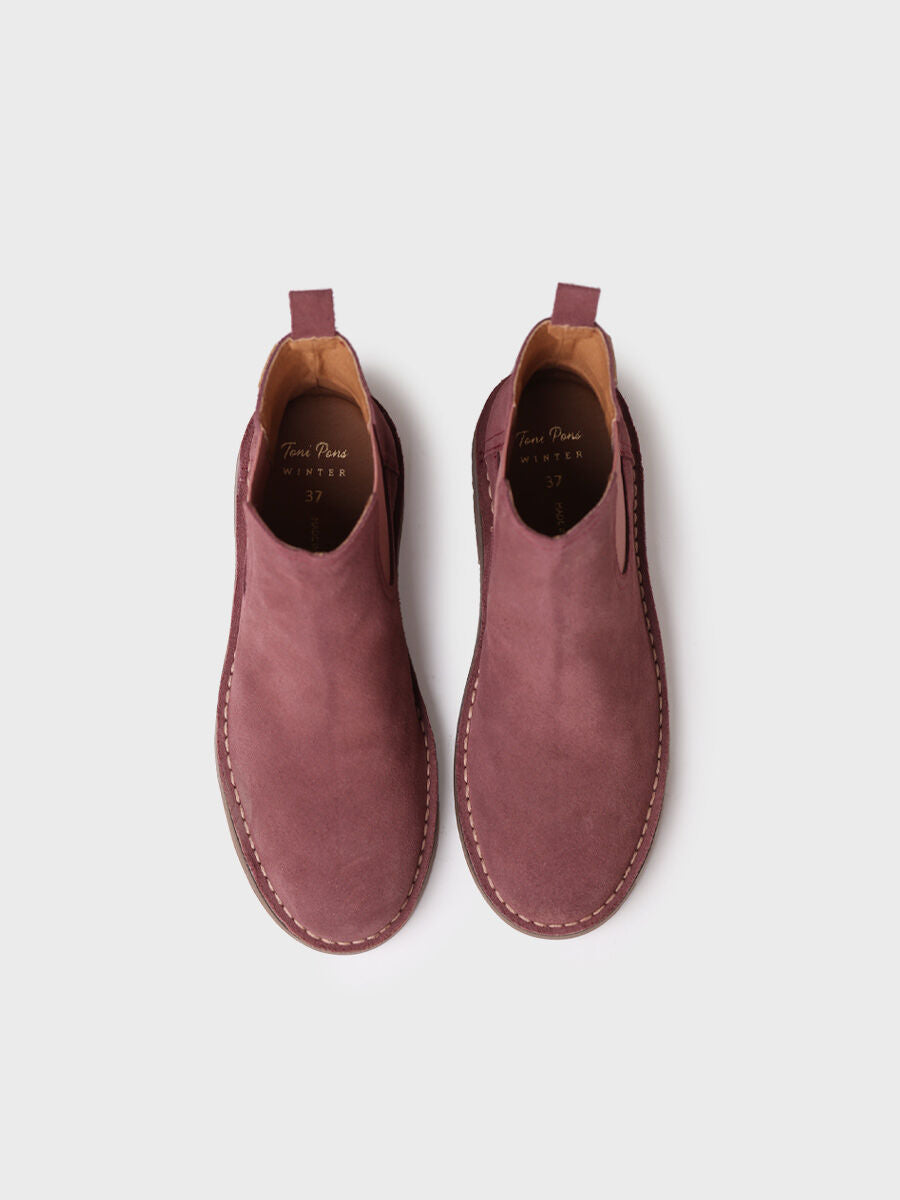 Women's ankle boot in suede - ISA-SY
