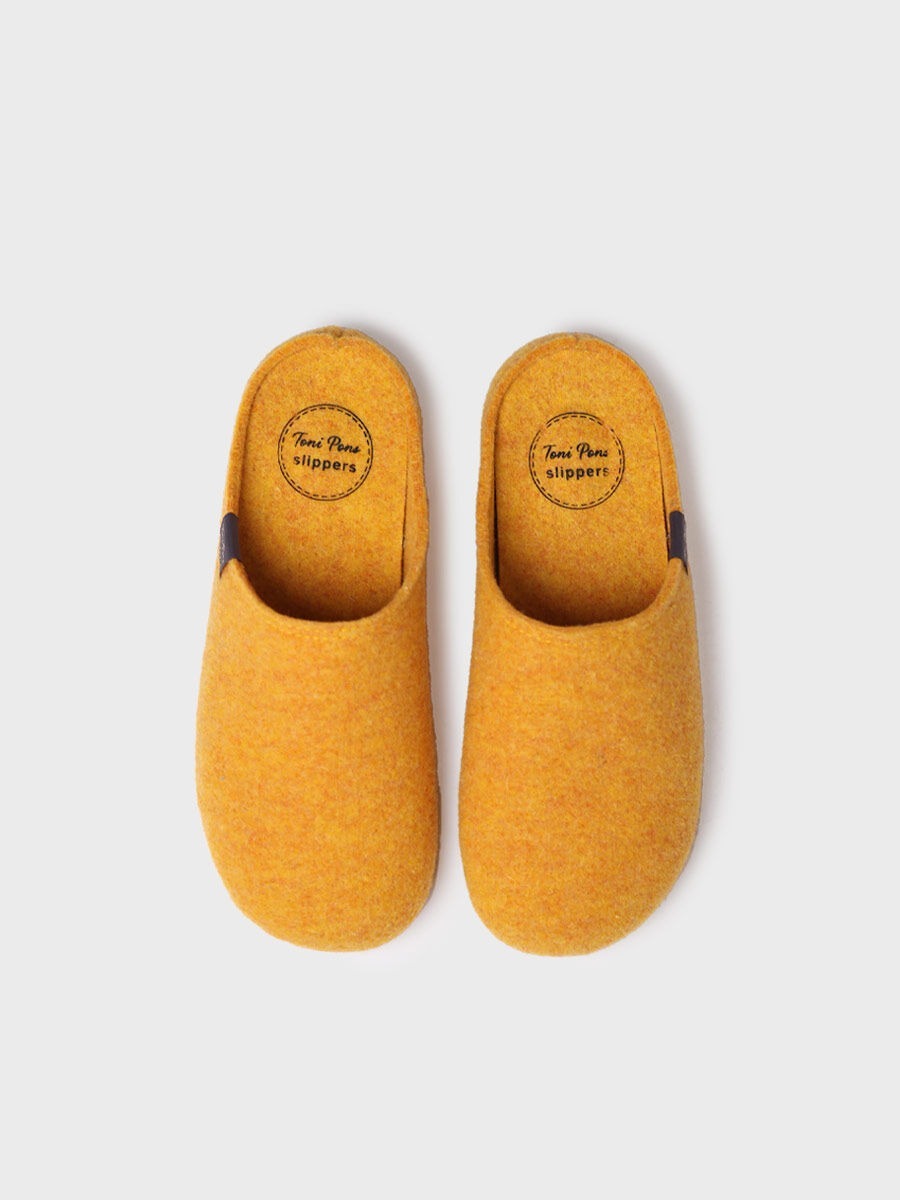 MONA-FR - Women's clog-style slipper in recycled felt
