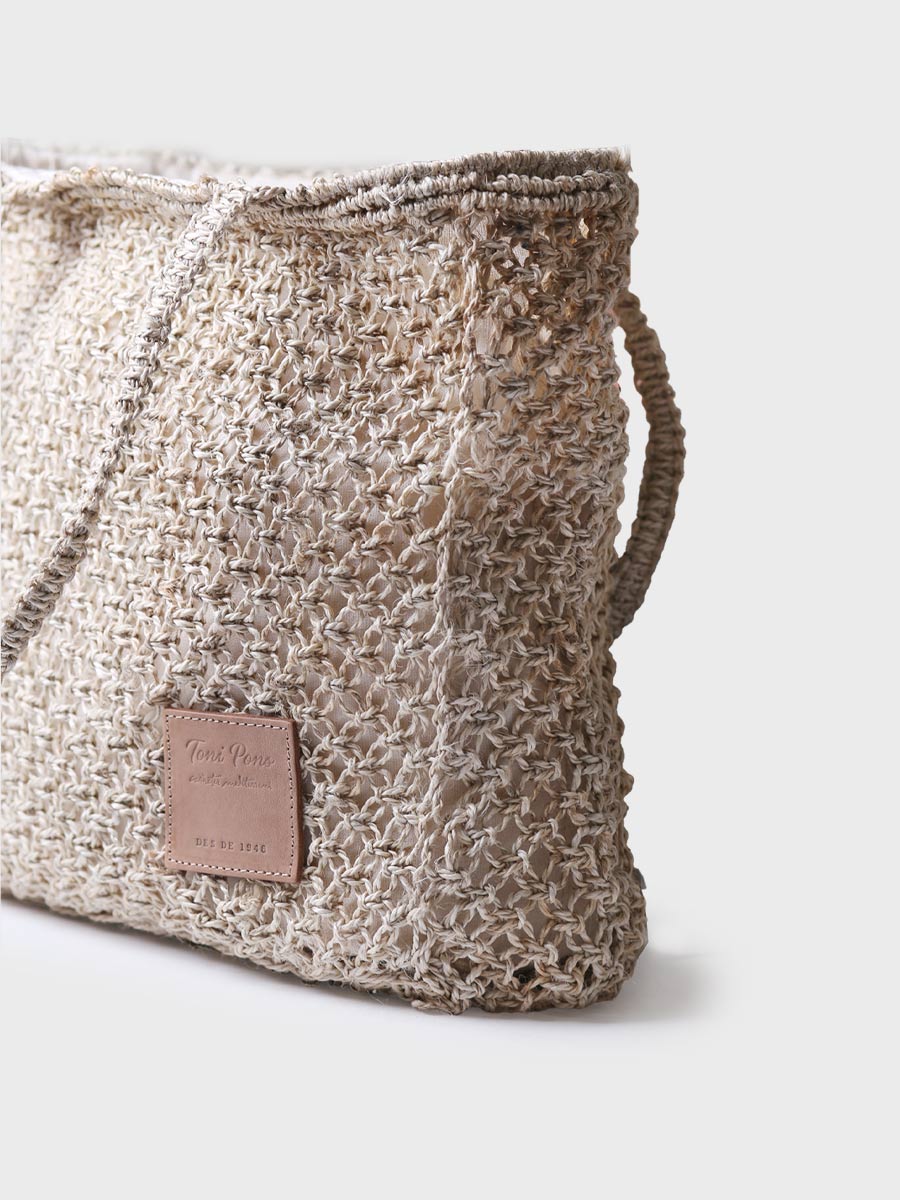Women's shopper bag in jute braid - GANGES