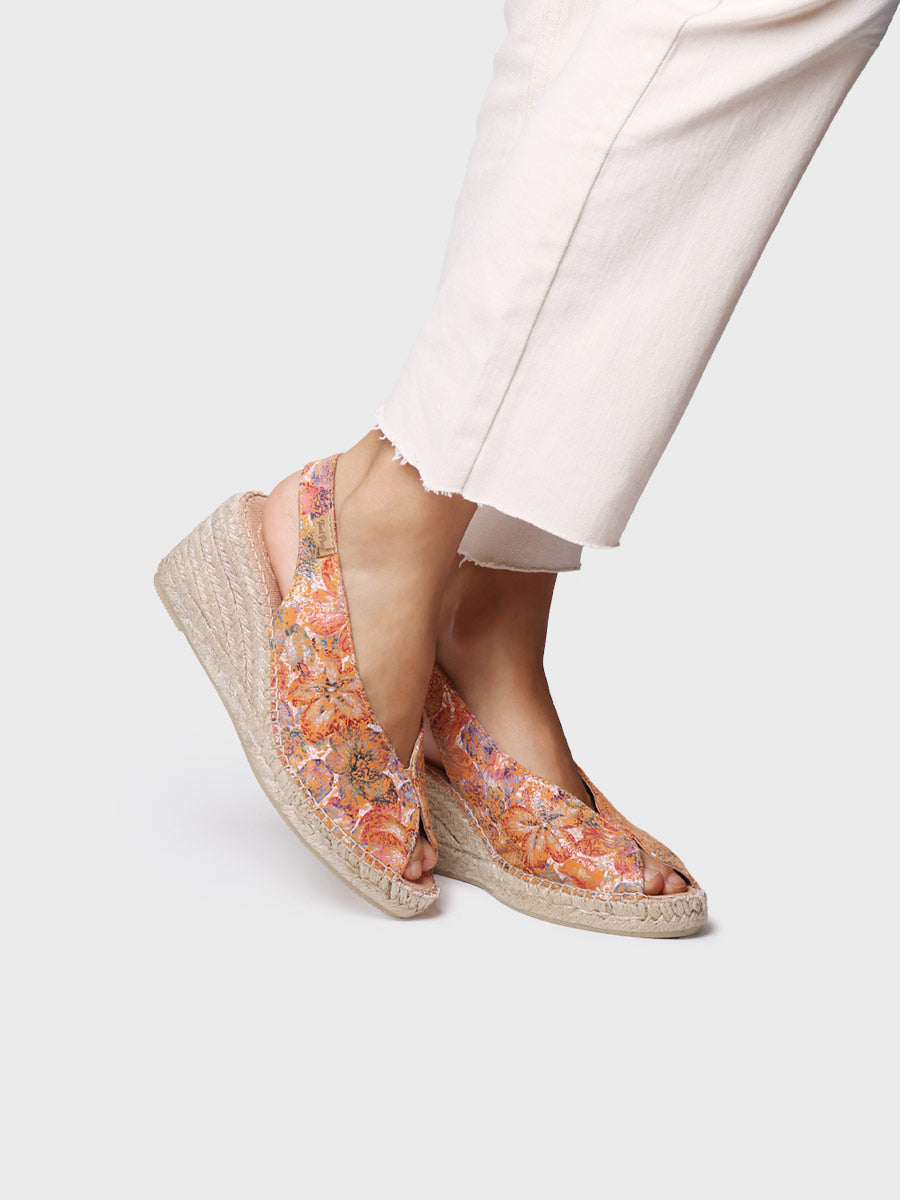 Peep toe wedge espadrille | LAILA-LL