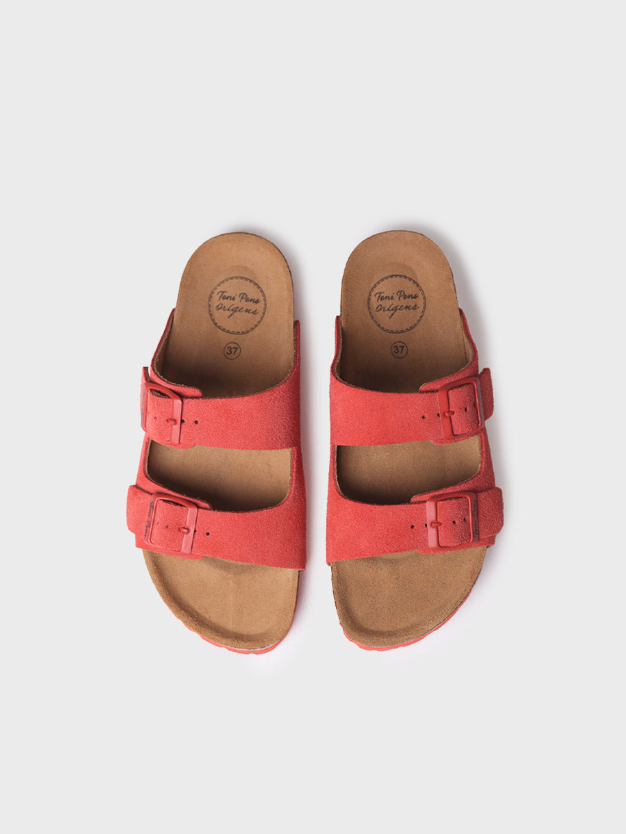 Women's double buckle sandal - GHANA-QT