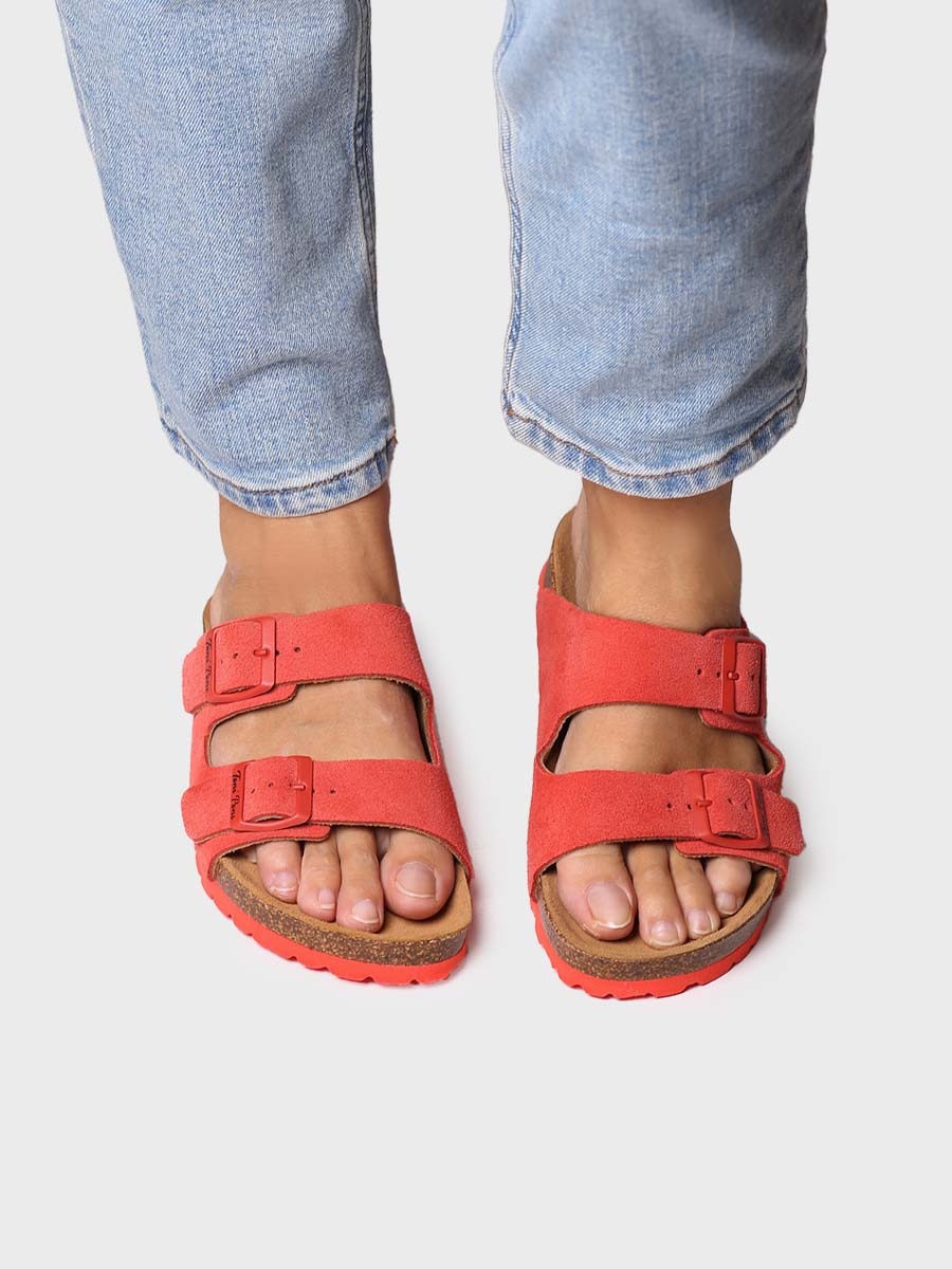 Women's double buckle sandal - GHANA-QT