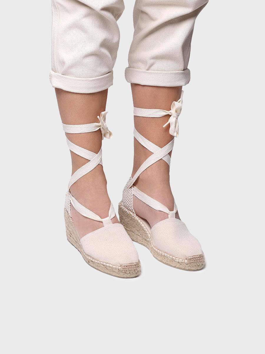 Valencian espadrille with strings for women - VALENCIA