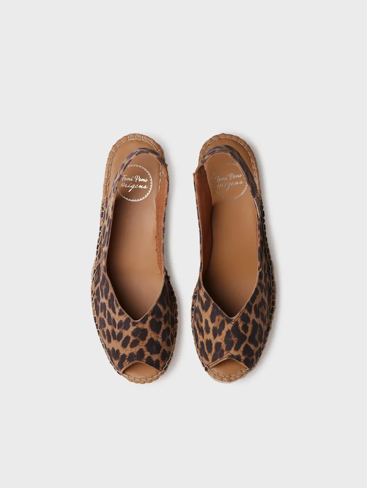 Wedge espadrilles in leather - BERNIA-P