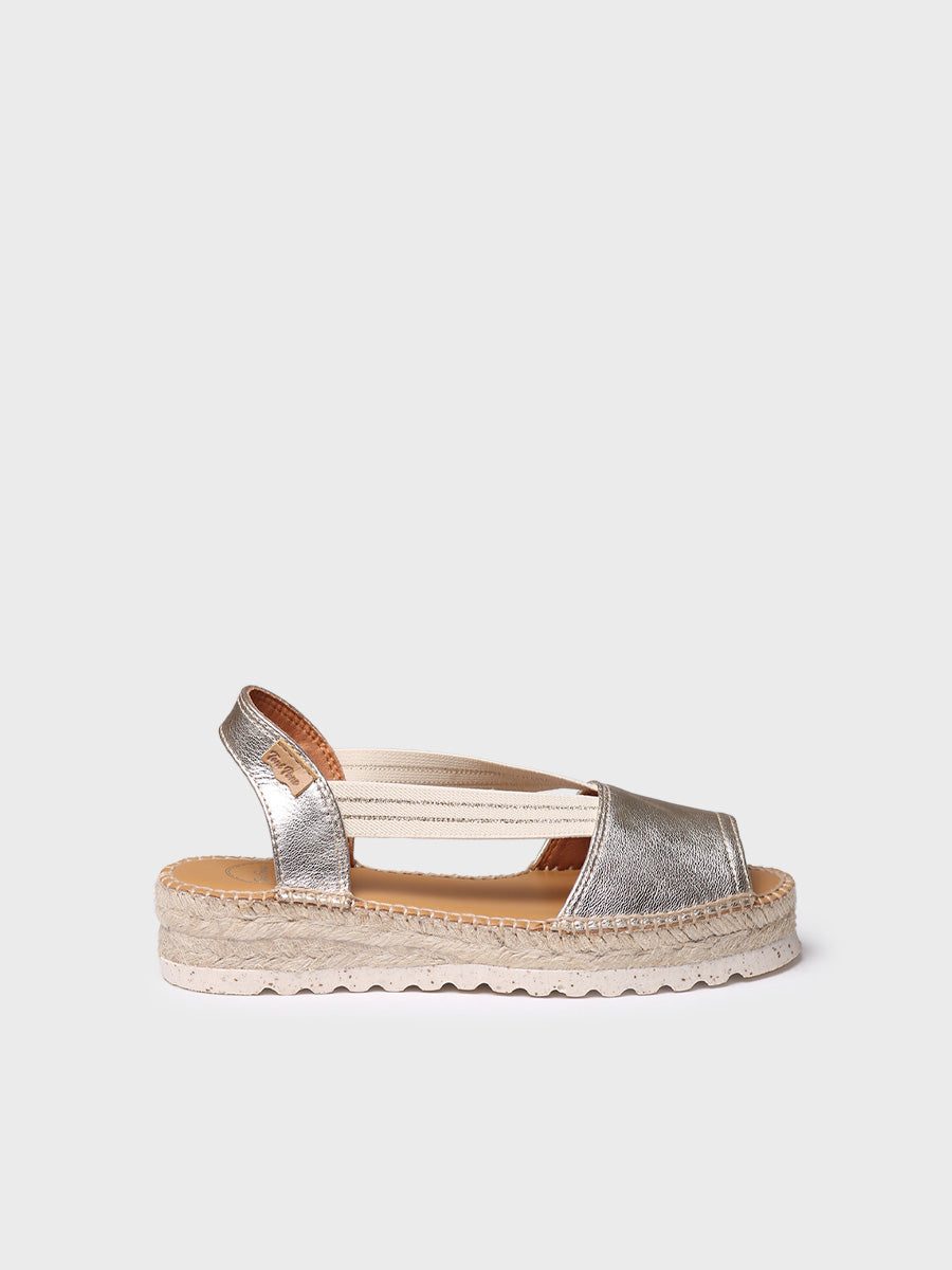 Jute platform sandal for women - ESTEL-SW