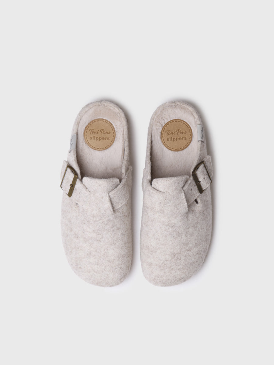 MIMA-FP - Women's clog-style slipper with buckle