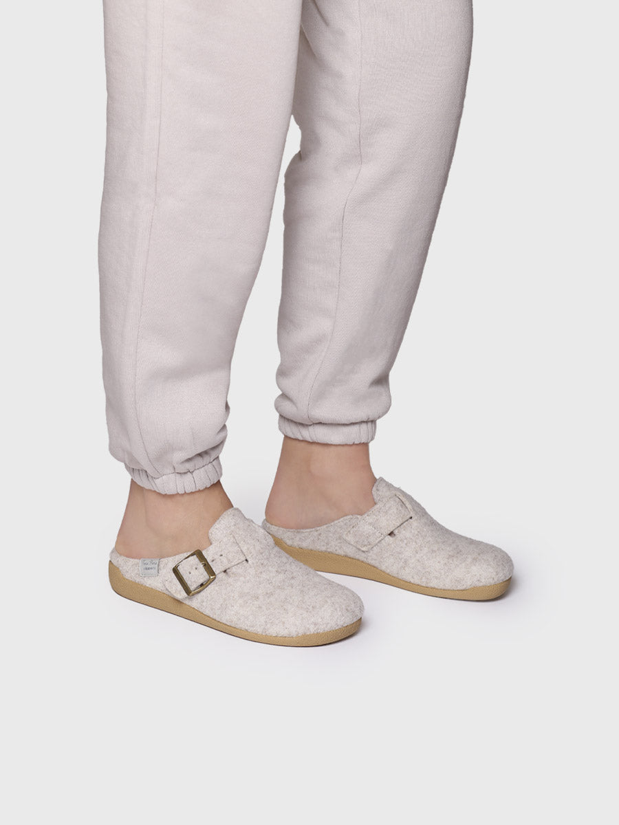 MIMA-FP - Women's clog-style slipper with buckle