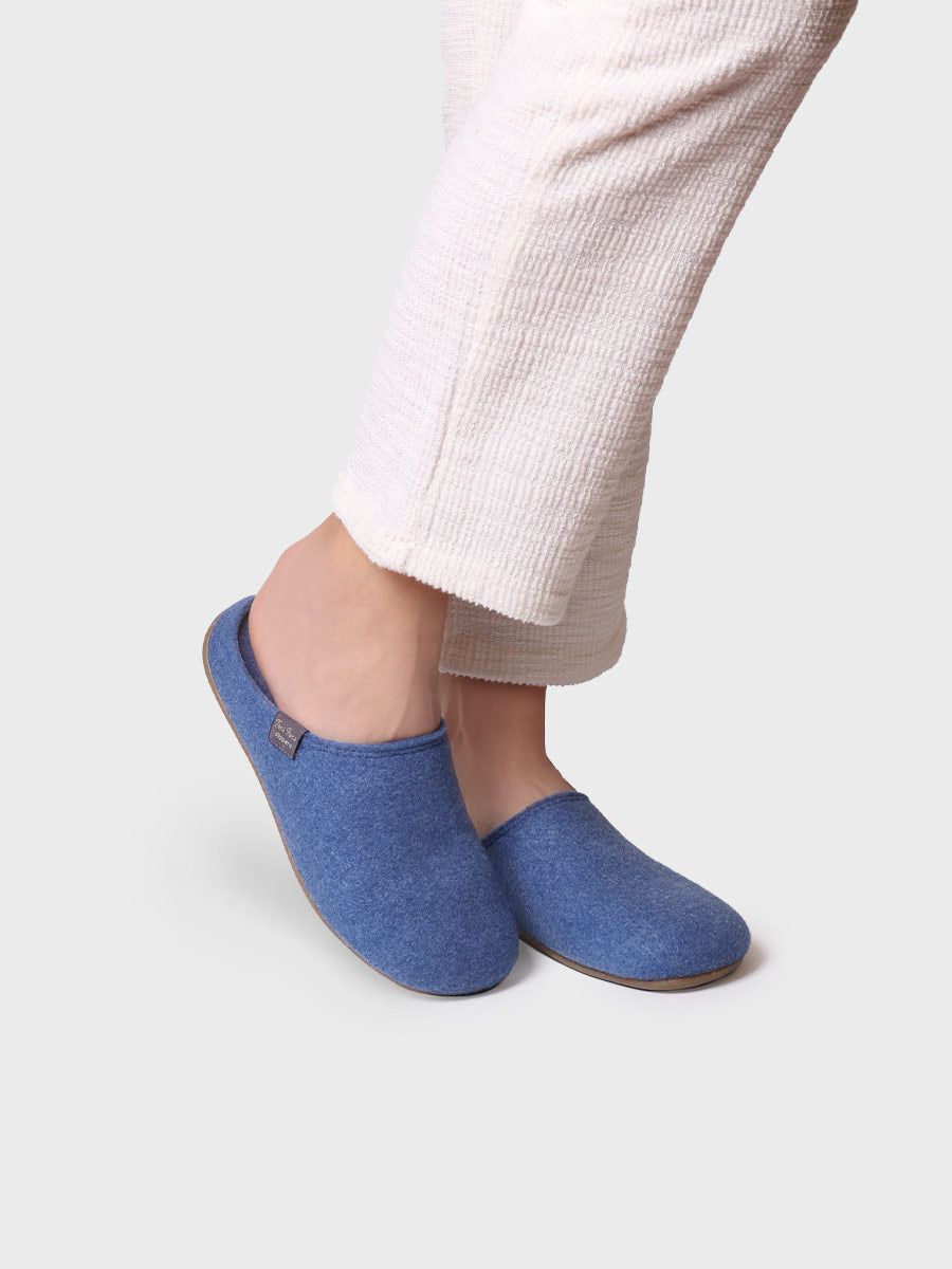MONA-FR - Women's clog-style slipper in recycled felt