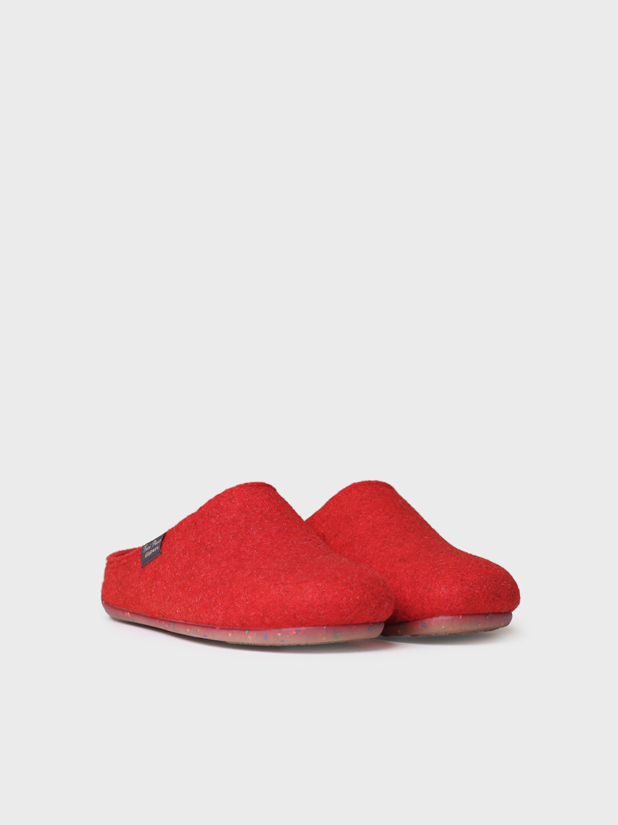 MONA-FR - Women's clog-style slipper in recycled felt