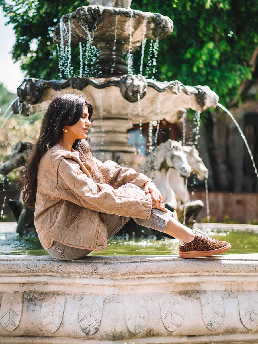 Women's suede sneaker - AUREA