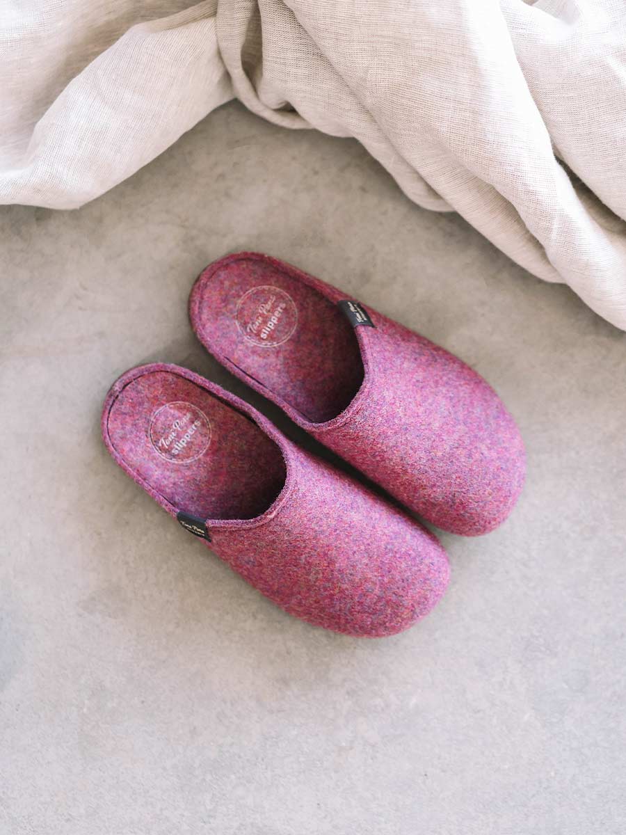 MONA-FR - Women's clog-style slipper in recycled felt