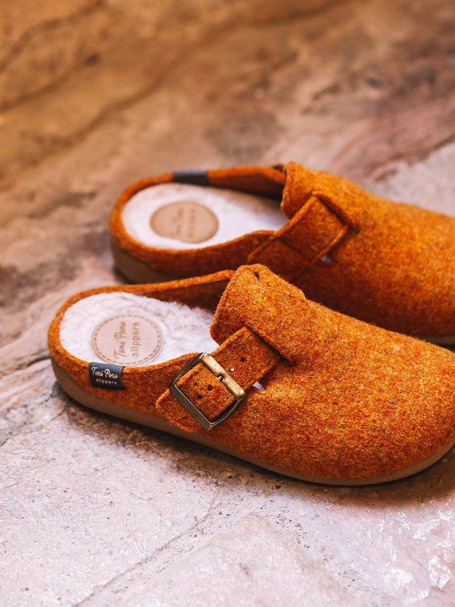 MIMA-FP - Women's clog-style slipper with buckle