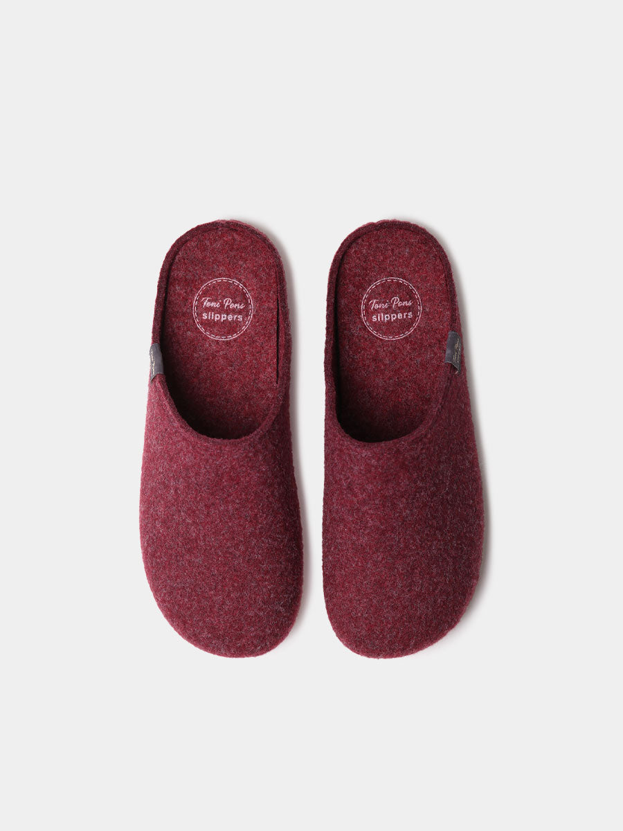 MONA-FR - Women's clog-style slipper in recycled felt