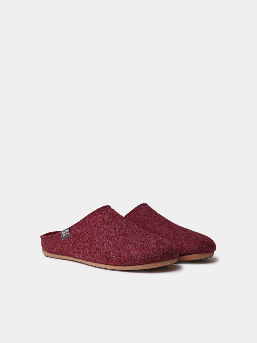 MONA-FR - Women's clog-style slipper in recycled felt