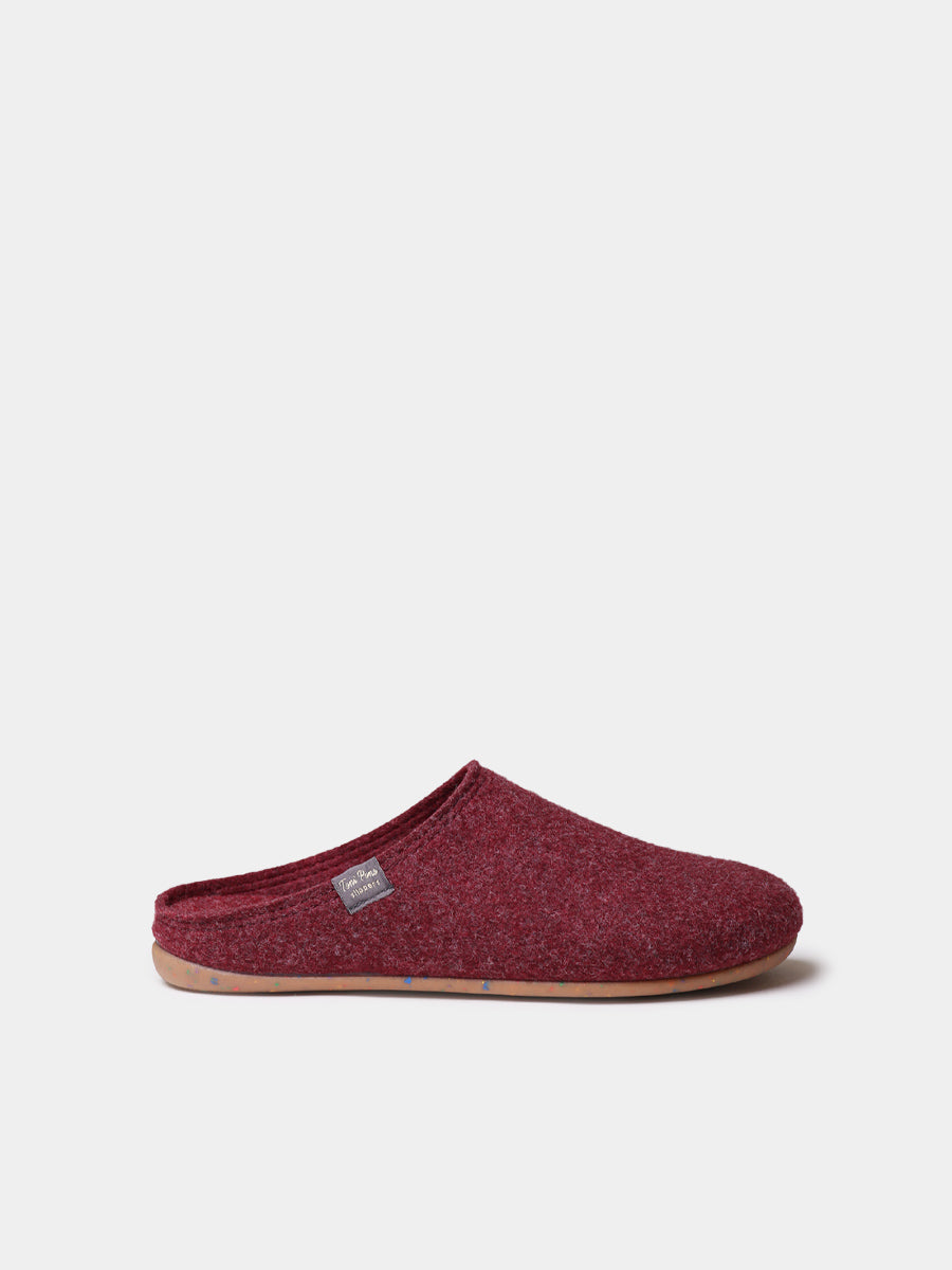 MONA-FR - Women's clog-style slipper in recycled felt