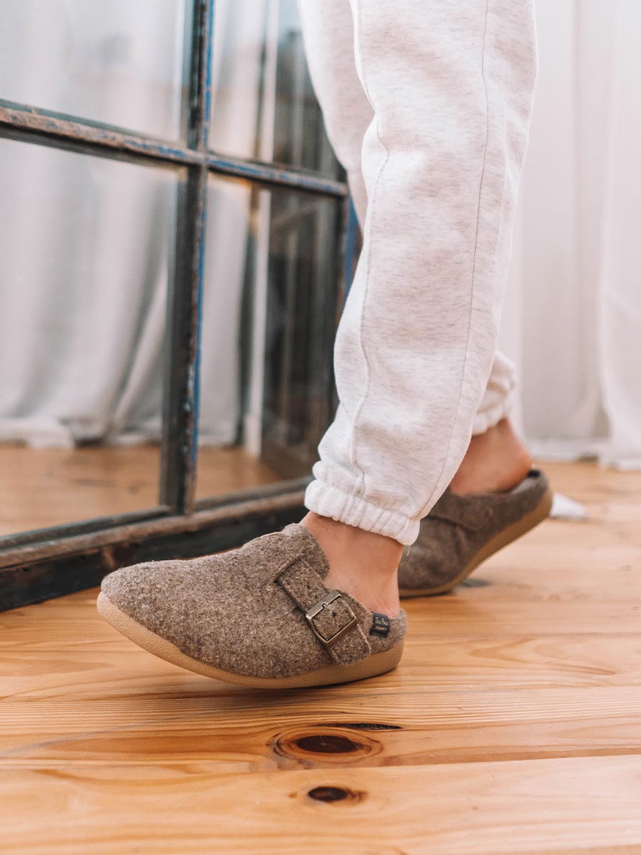 NORTON-FP - Men's clog-style slipper in felt