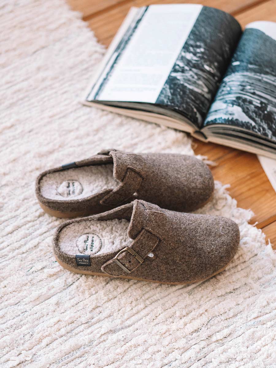 NORTON-FP - Men's clog-style slipper in felt