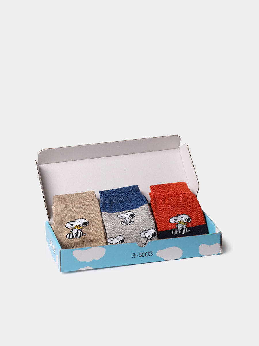 PACK OF 3 UNISEX SNOOPY SOCKS - SMALL | SNOOPY PACK