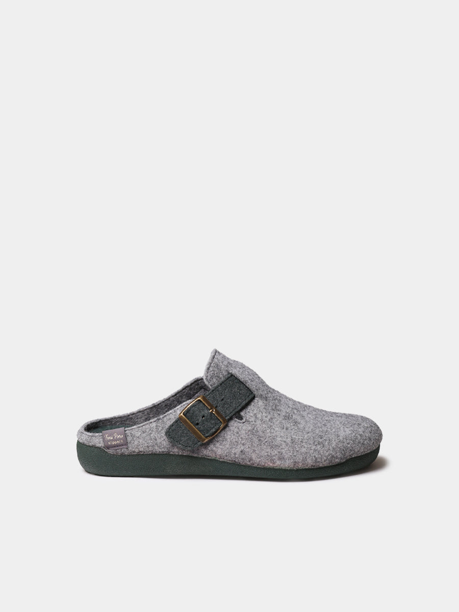 NORTON-FP - Men's clog-style slipper in felt