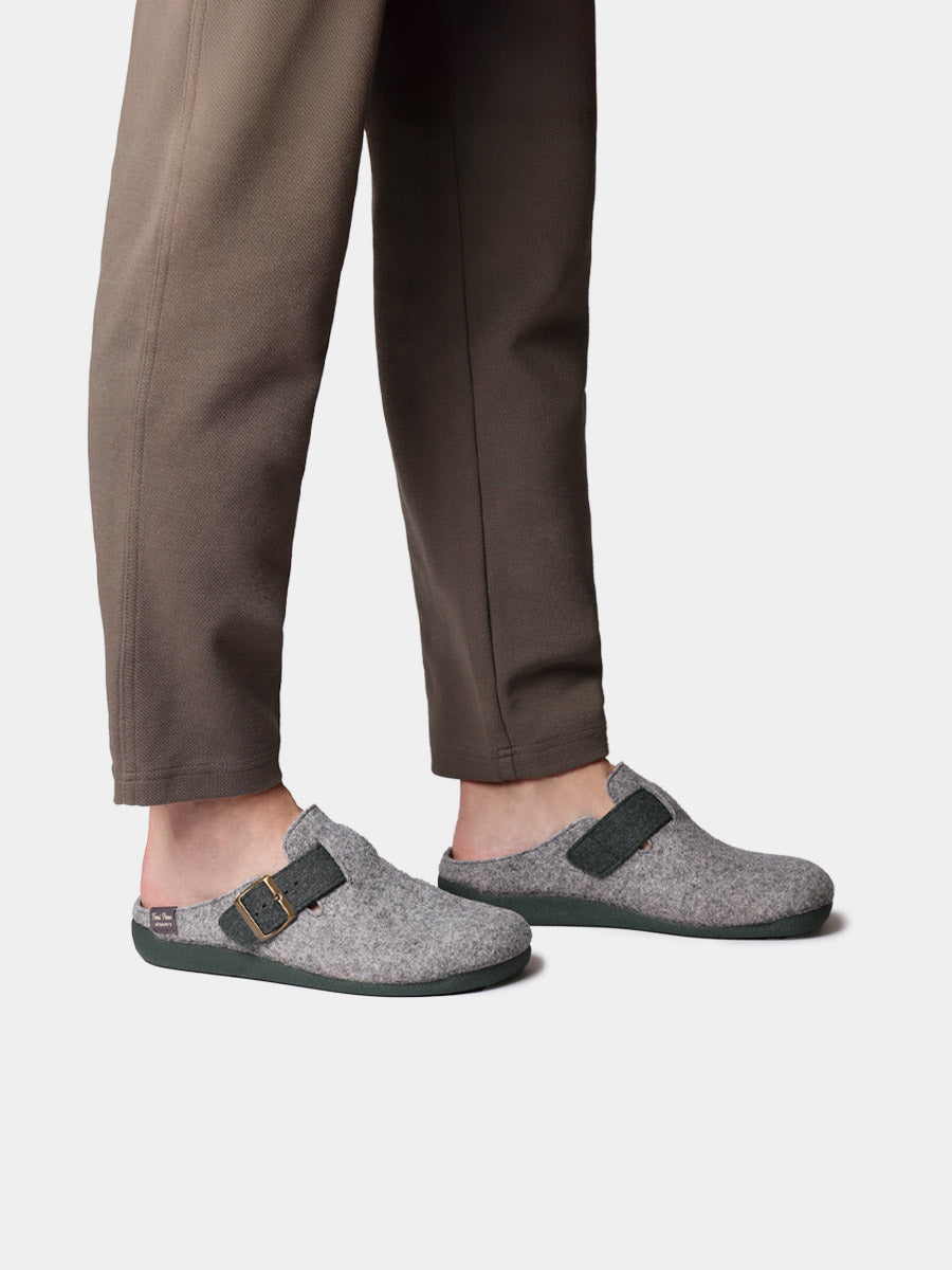 NORTON-FP - Men's clog-style slipper in felt