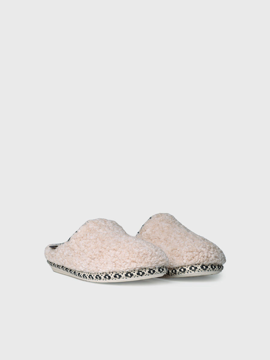 Women's clog-style house slipper in faux sheepskin | DARLA-SB