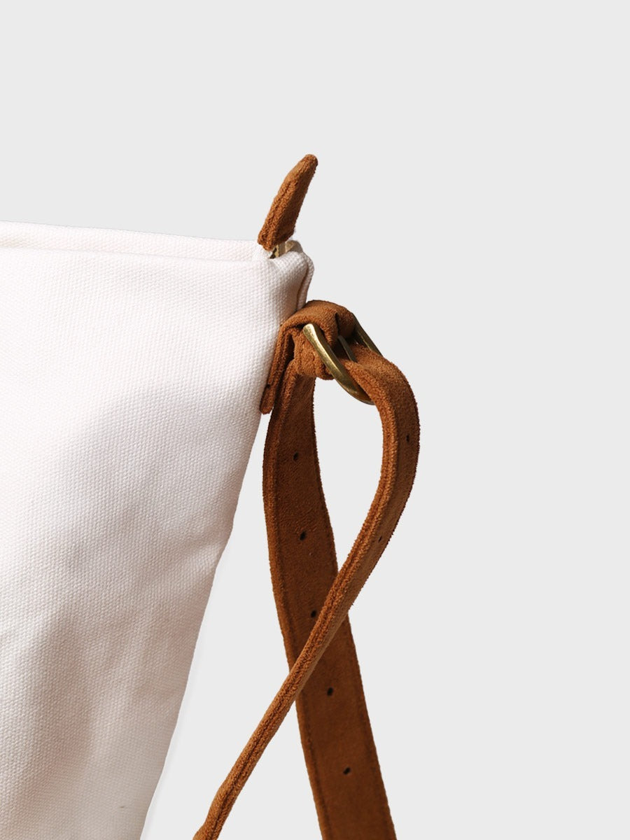 Women's bag in cotton canvas with adjustable handle | GOA