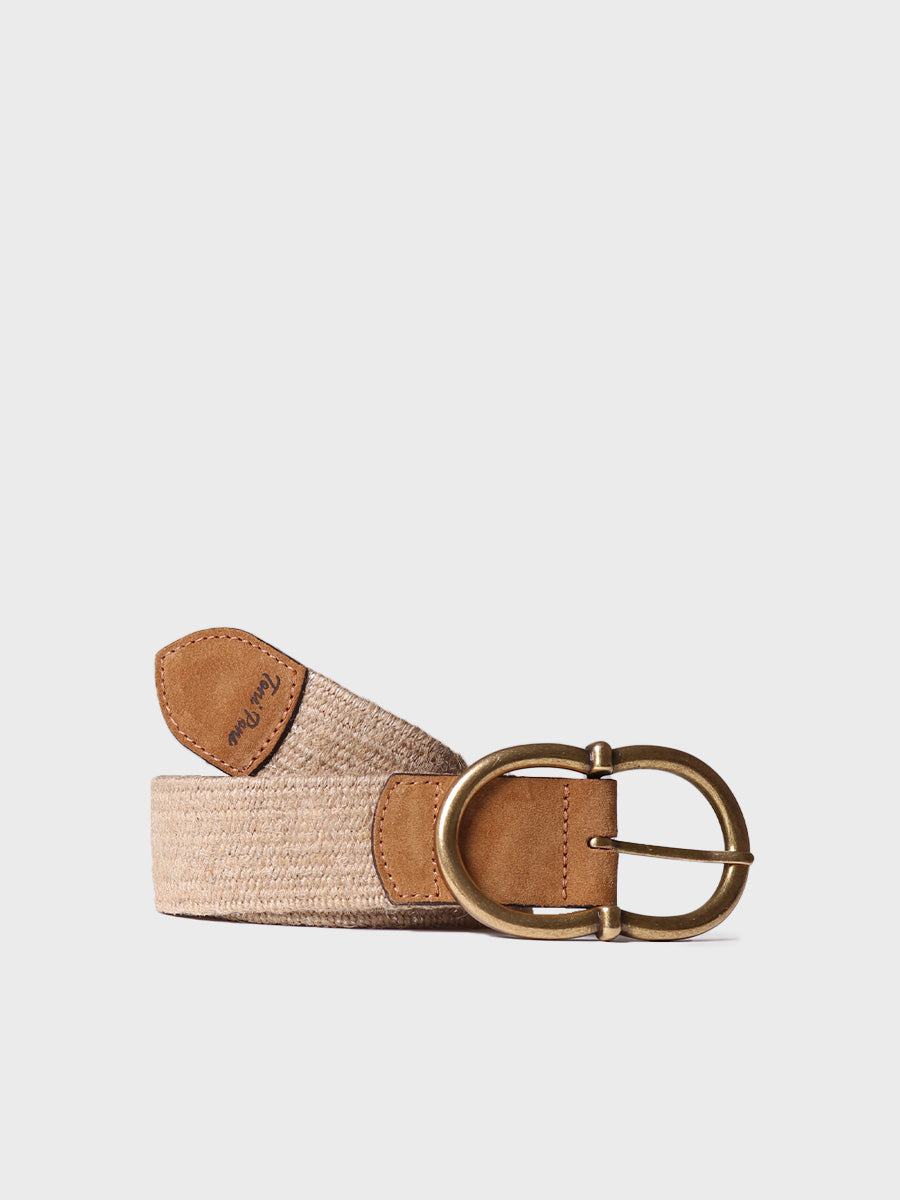 Women's fabric and leather belt | NELA
