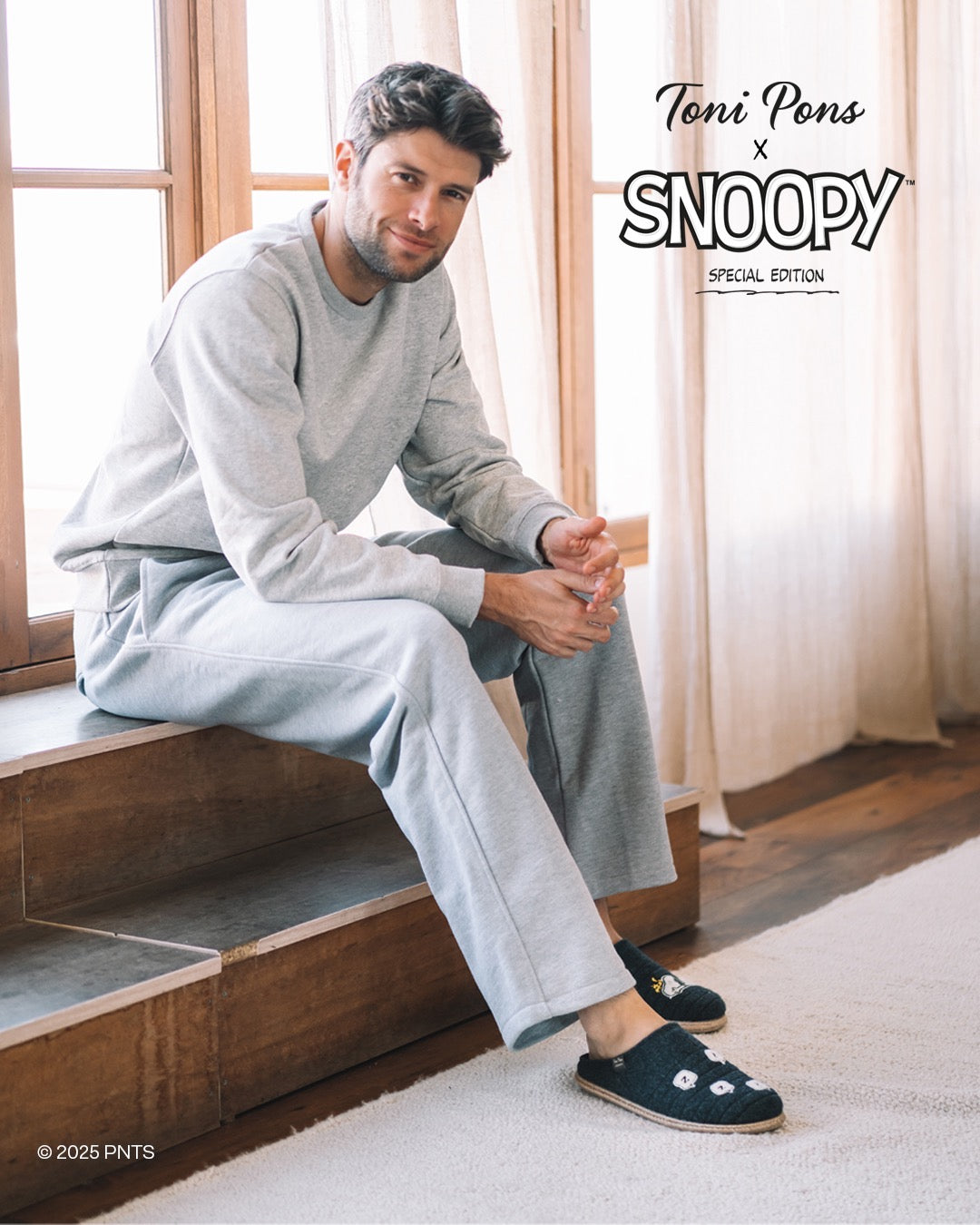 CHARLIE - Men's clog-style Snoopy slippers