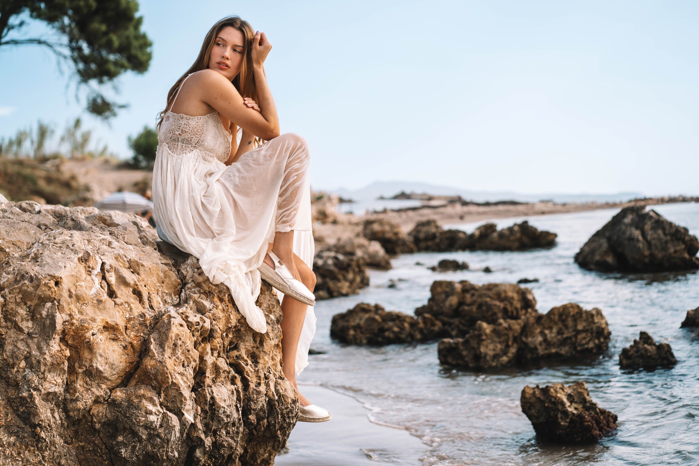 Wedge espadrilles in leather - BERNIA-P