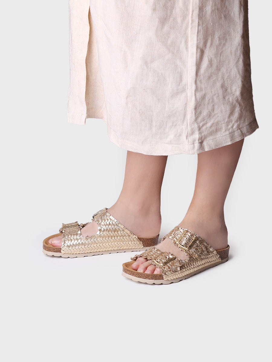 Women's sandal with BIO-style buckles - GUAM-TE