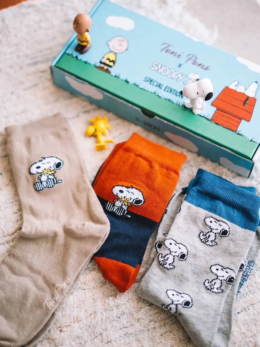 PACK OF 3 UNISEX SNOOPY SOCKS - SMALL | SNOOPY PACK