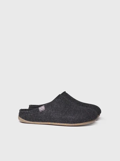 Men's clog-style house slipper in recycled felt | NEO-FR