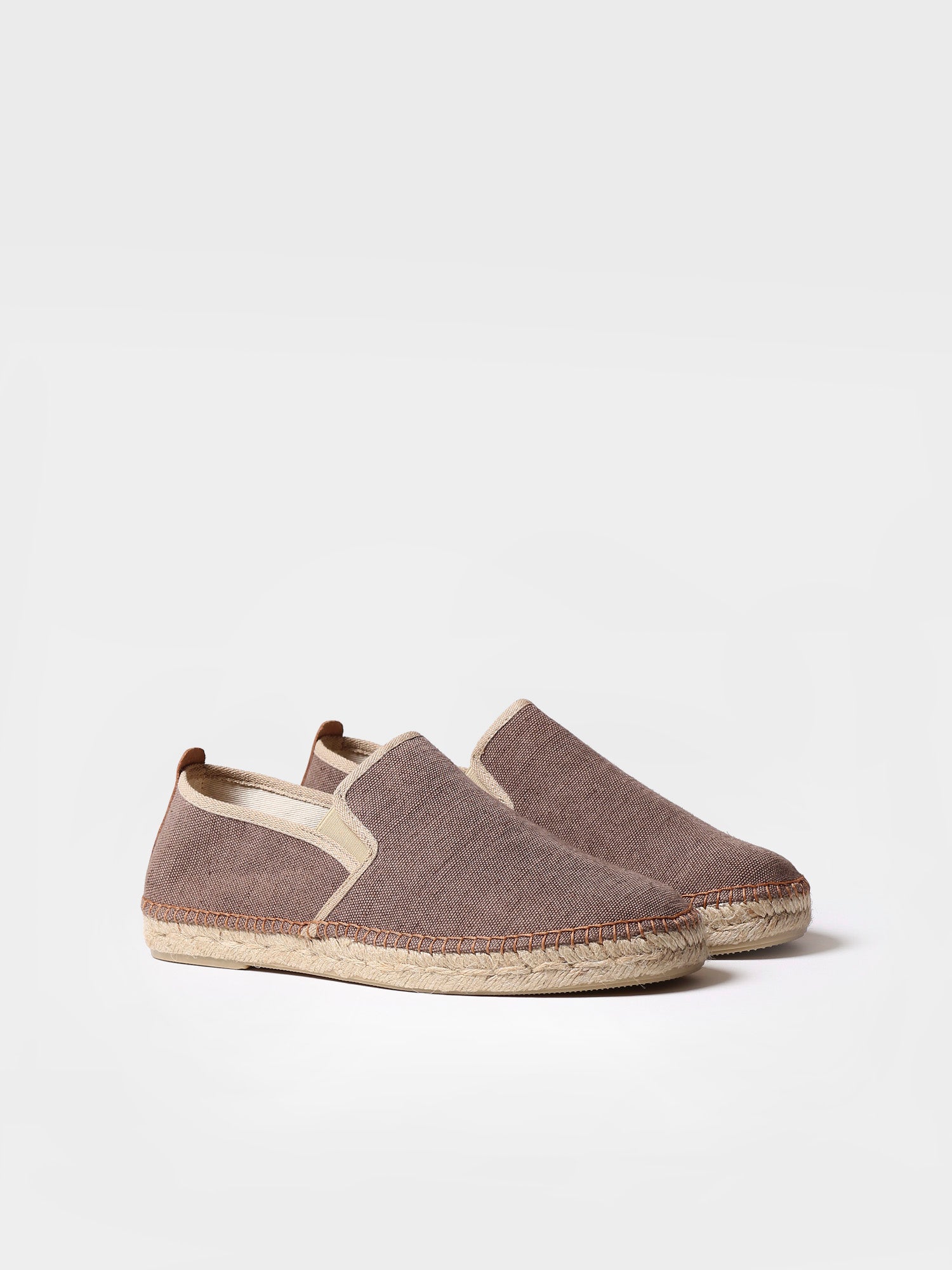 Men's jute espadrilles - DALLAS-BROWN