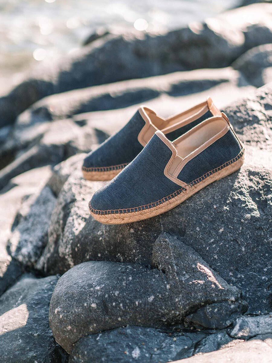 Men's jute espadrilles - DALLAS-NAVY