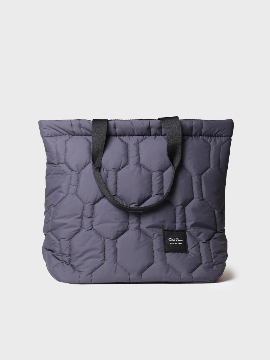 Women's bag in anorak fabric in grey - GEORGIA